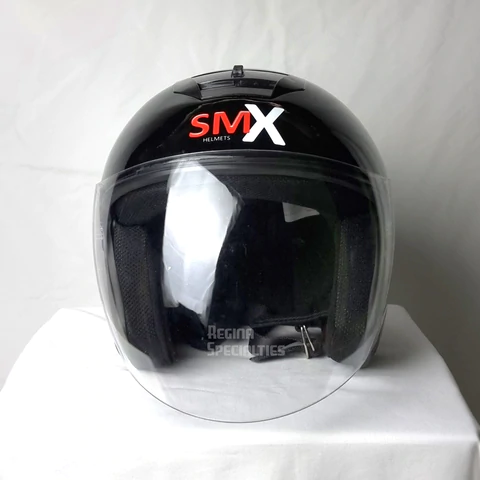 SMX Basic Open Face Helmet - Black - XXL