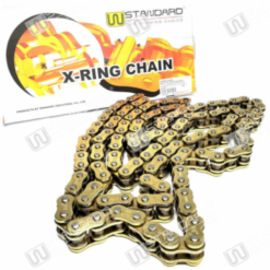W-Standard Gold X-Ring Chain W/Rivet 520HVX 120L