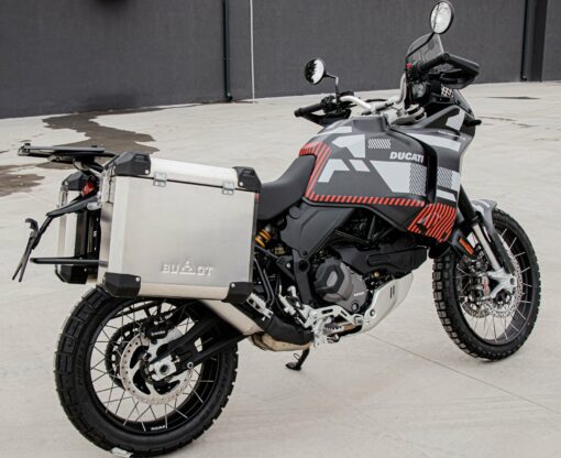 BUMOT Defender EVO Side Pannier System for Ducati Desert X (2022-): Ultimate Storage Solution