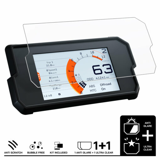 KTM Duke, 790 Adv, 390 Adv, and 890 Adv. Dashboard Screen Protector.