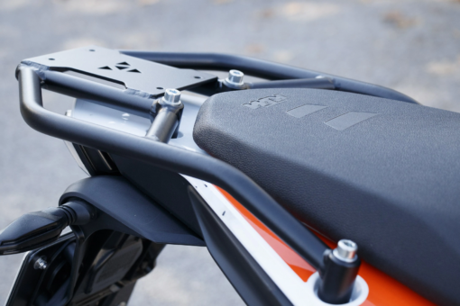 BUMOT Rear Rack Solution for KTM 390 Adventure (2022-): Galvanized and Powder Coated