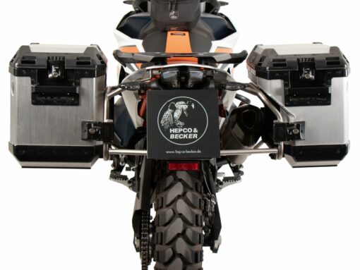 KTM 790 Adv / R, 890 Adv / R / Rally & 890 SMT SideCarrier Cutout incl. XPLORER Silver Sideboxes.