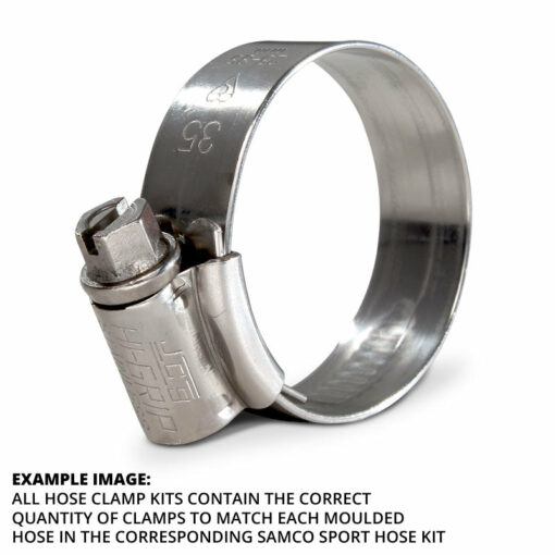 DUCATI Streetfighter 848/848 S/1098/1098 S, Sport Stainless Steel Radiator Hose Clamp Kit.