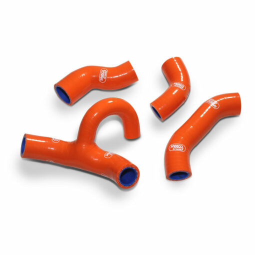 KTM 450 EXC-F, 500 EXC-F/XCF-W & Husqvarna FE 450/501 SAMCO Sport OEM Replacement Silicon Radiator Coolant Hose Kit (4-pc)