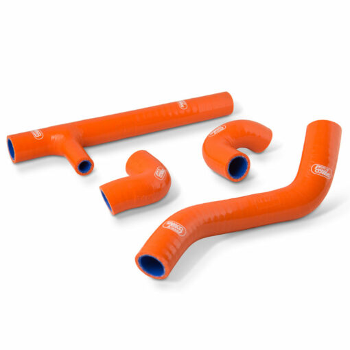 KTM 250 / 300 EXC-F & Husqvarna FE 250 / 350 SAMCO Sport OEM Replacement Silicon Radiator Coolant Hose Kit (4-pc)