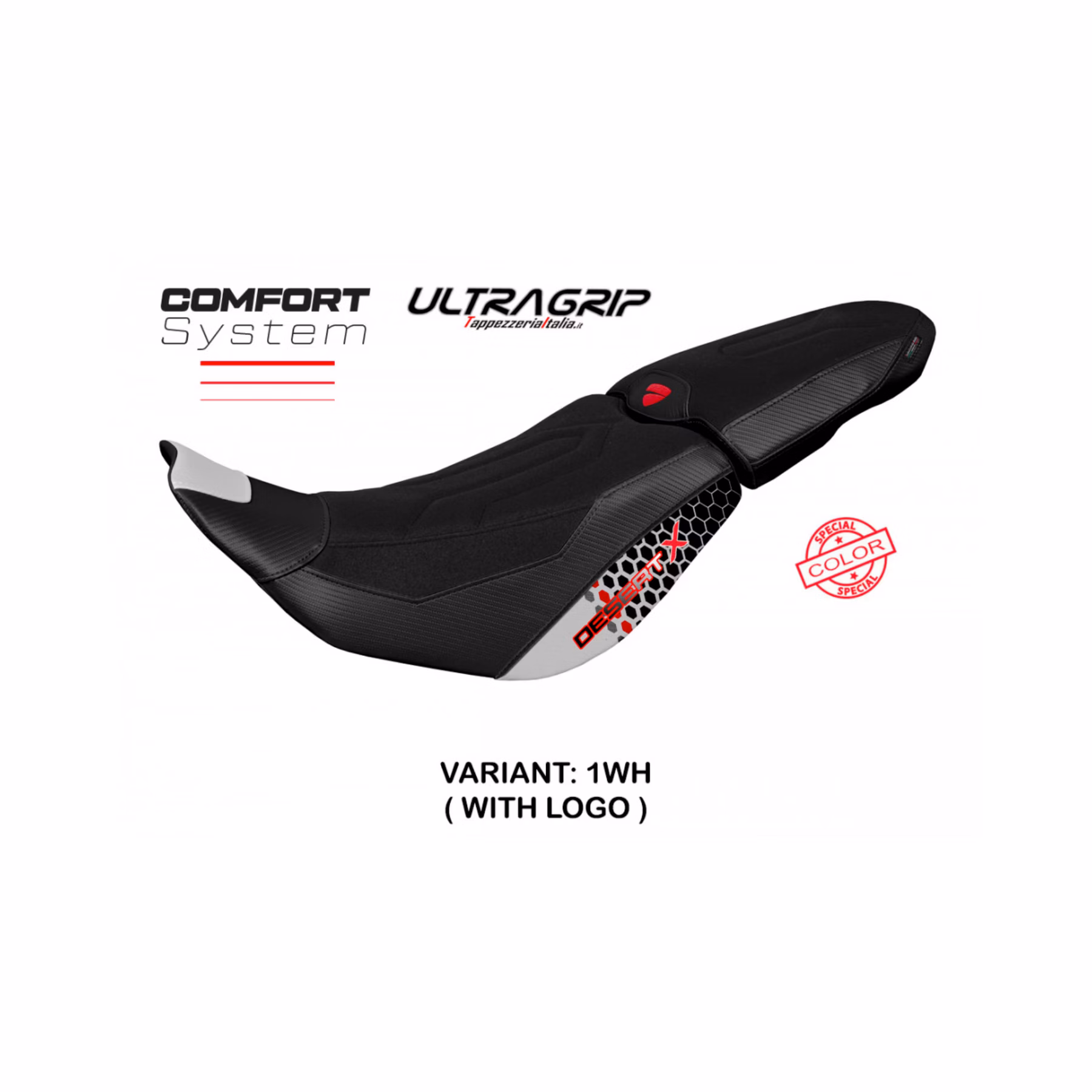 DUCATI Desert X (2022-), Thar, Special Colour Ultragrip Comfort System Seat Cover.