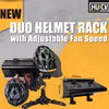 Duo Helmet Rack with Advanced Airflow Control