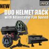 Duo Helmet Rack with Advanced Airflow Control