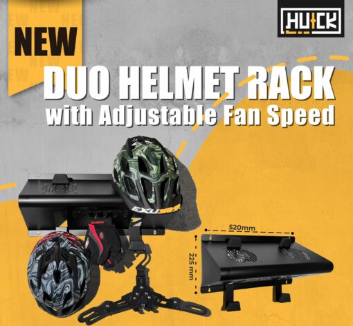 Duo Helmet Rack with Advanced Airflow Control