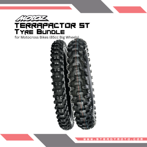 MOTOZ Tyre Bundle, 85CC Big Wheels, Motocross Bikes Terrapactor S/T.