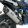 BMW R 1250 GS, Adventure Titanium Slip-On Exhaust.
