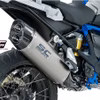 BMW R 1200 GS (2017-2019), Adventure Titanium Slip-On Exhaust with Carbon Fibre Endcap.