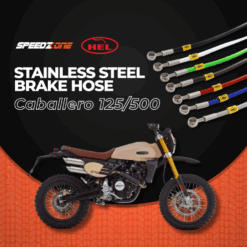 Hel Stainless Steel Braided Brake Lines - Caballero 125/500