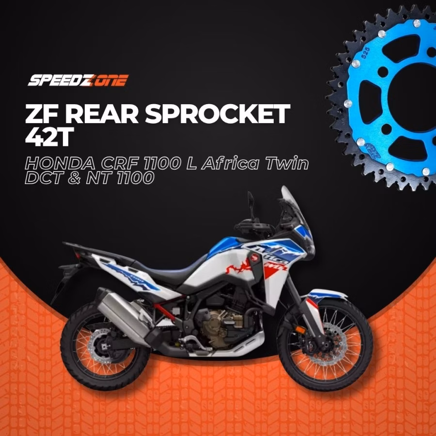 ZF Sprockets Rear Sprocket 42T Honda CRF 1100 L Africa Twin / DCT (2020-) (ZFD-1331-42-GLD )