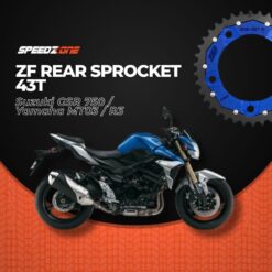 ZF Sprockets Rear Sprocket 43T Suzuki GSR 750 / Yamaha MT03 / R3