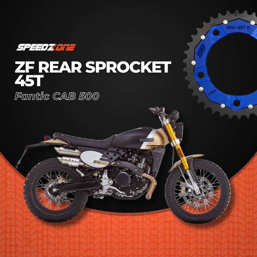 ZF Sprockets Rear Sprocket 45T - Fantic CAB 500