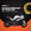 ZF Sprockets Rear Sprocket 45T Gold 525 - BMW S1000 R / RR / XR ( ZFD-10-45-GLD 525 )