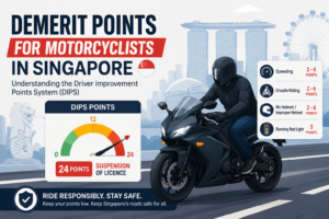Demerit points for motorcyclists: Avoid Suspension in Singapore